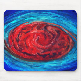 Grote rode vlek van Jupiter Mousepad Muismat