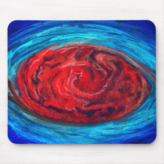 Grote rode vlek van Jupiter Mousepad Muismat (Voorkant)