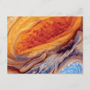 Grote Rode Vlek van Jupiter - NASA Voyager-foto Briefkaart