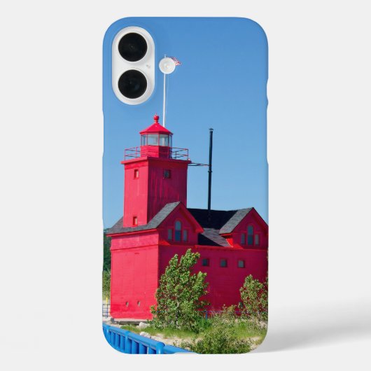 Grote Rode vuurtoren in Michigan Case-Mate iPhone Case (Achterkant)