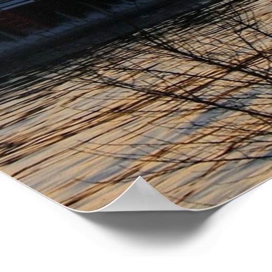 Grote Rode vuurtoren Poster (Hoek)