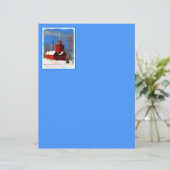 Grote Rode vuurtoren schilderen - Oorspronkelijke  (Staand voorkant)