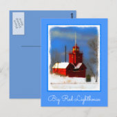 Grote Rode vuurtoren schilderen - Oorspronkelijke  Briefkaart (Voorkant / Achterkant)