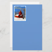 Grote Rode vuurtoren schilderen - Oorspronkelijke  Briefpapier (Voorkant / Achterkant)