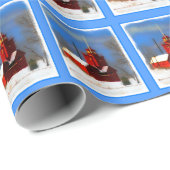 Grote Rode vuurtoren schilderen - Oorspronkelijke  Cadeaupapier (Rol Hoek)