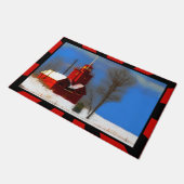 Grote Rode vuurtoren schilderen - Oorspronkelijke Deurmat (Schuin)