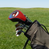 Grote Rode vuurtoren schilderen - Oorspronkelijke Golfheadcover (Insitu)