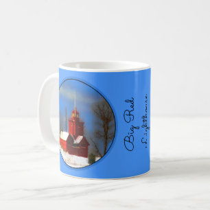 Grote Rode vuurtoren schilderen - Oorspronkelijke Koffiemok