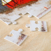 Grote Rode vuurtoren schilderen - Oorspronkelijke  Legpuzzel (Zijkant)