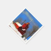 Grote Rode vuurtoren schilderen - Oorspronkelijke  Servet (Hoek)