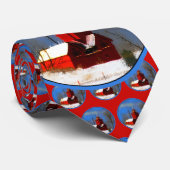 Grote Rode vuurtoren schilderen - Oorspronkelijke  Stropdas (Opgerold)