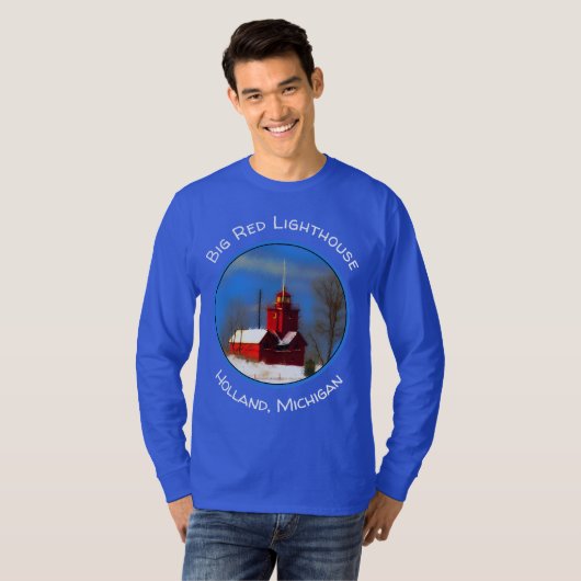 Grote Rode vuurtoren schilderen - Oorspronkelijke  T-shirt (Voorkant volledig)