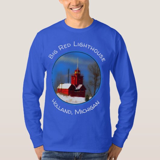 Grote Rode vuurtoren schilderen - Oorspronkelijke  T-shirt (Voorkant)