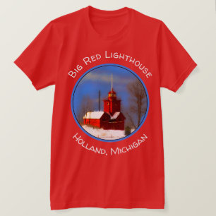 Grote Rode vuurtoren schilderen - Oorspronkelijke  T-shirt