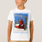 Grote Rode vuurtoren schilderen - Oorspronkelijke  T-shirt (Voorkant)