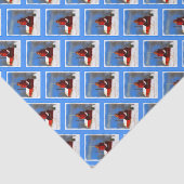 Grote Rode vuurtoren schilderen - Oorspronkelijke  Tissuepapier (Detail)