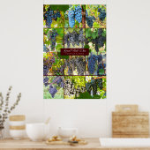 Grote Rode-wijndruivenrassen van de wereld Poster (Keuken)