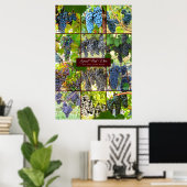 Grote Rode-wijndruivenrassen van de wereld Poster (Thuiskantoor)