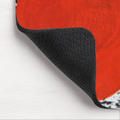 Grote Rode Zonnevlek met zwarte strepen Muismat (Hoek)