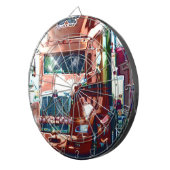 Grote Rode Zware Vrachtwagen voor Truckers & Vrach Dartbord (Voorkant Rechts)