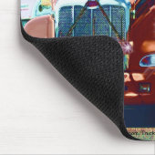 Grote Rode Zware Vrachtwagen voor Truckers & Vrach Muismat (Hoek)