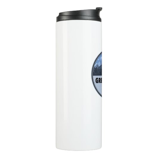 Grote rokerbergkamperij thermosbeker (Gedraaid links)