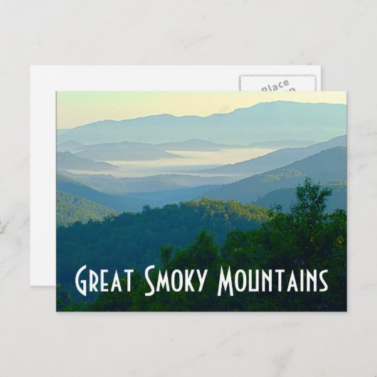 Grote rokergebergte briefkaart (Voorkant / Achterkant)