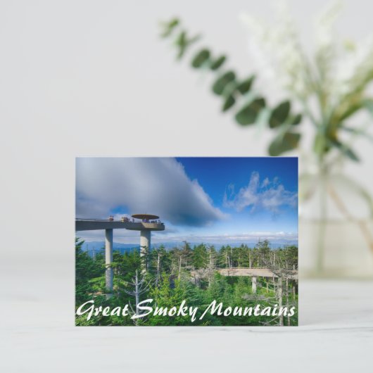 Grote rokergebergte briefkaart (Staand voorkant)