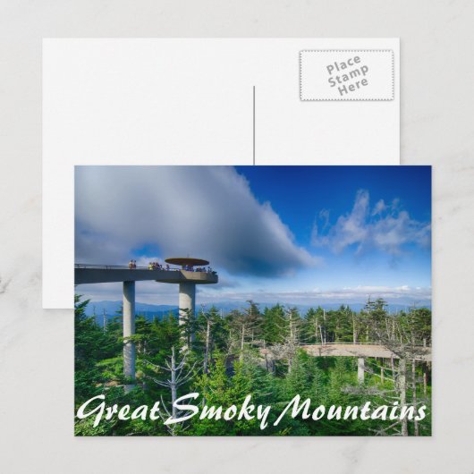 Grote rokergebergte briefkaart (Voorkant / Achterkant)