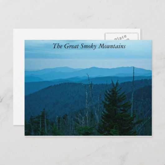 Grote rokergebergte briefkaart (Voorkant / Achterkant)