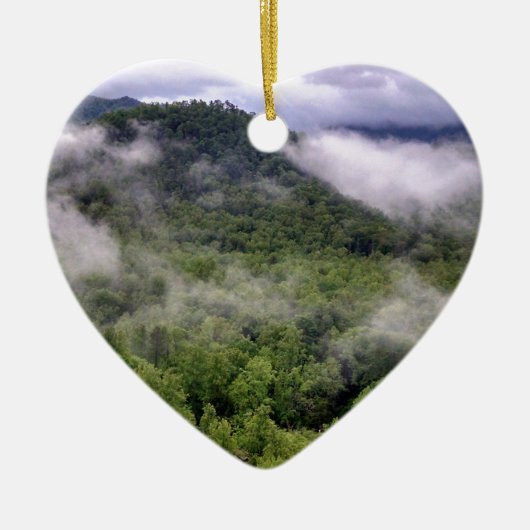 Grote rokergebergte keramisch ornament (Voorkant)