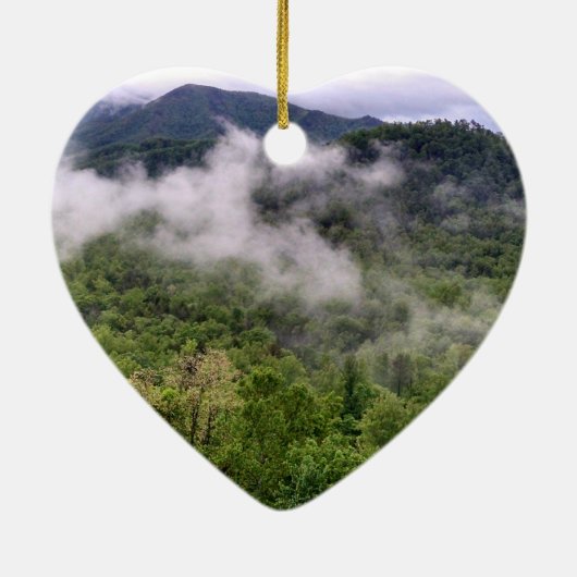 Grote rokergebergte keramisch ornament (Achterkant)