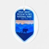 Grote rokergebergte metalen ornament (Voorkant links)