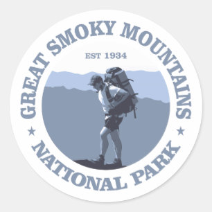Grote rokergebergte ronde sticker
