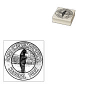 Grote rokergebergte Rubber Inking Stamp Rubberstempel (Gestempeld)