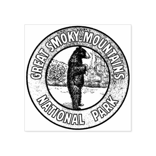 Grote rokergebergte Rubber Inking Stamp Rubberstempel (Afrduk)