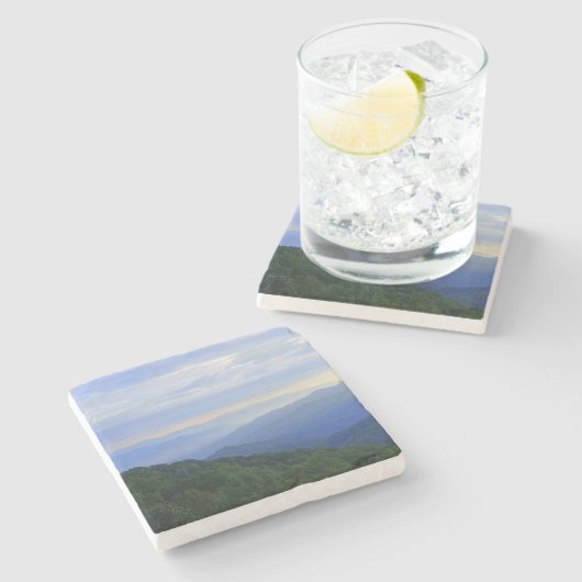 Grote rokergebergte stenen onderzetter (Zijkant)