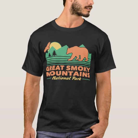 Grote rokergebergte t-shirt (Voorkant)