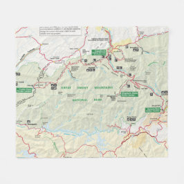 Grote rokergebergte — vlootsdeken fleece deken