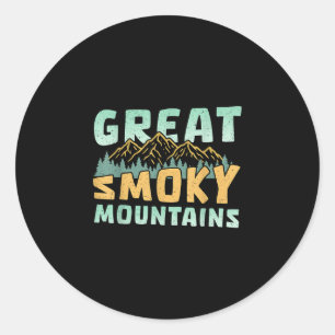 Grote rokerige bergen wandelen tennessee noord ronde sticker