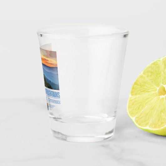 Grote rokerige MTNS Shot Glas (Rechts)