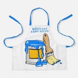 Grote rommelverf kan en borstel schort