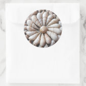 Grote ronde artistieke Seashell-stickers Ronde Sticker (Tas)