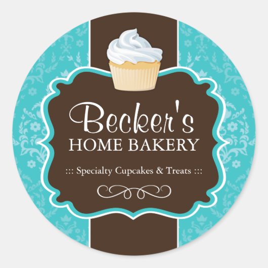 Grote Ronde Bakkerij Verpakking Stickers (Voorkant)