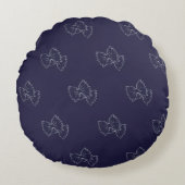 Grote ronde buffer - Pasta Lover - Fakkelpatroon Rond Kussen (Voorkant)