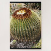 Grote, ronde, geprijsde cactus legpuzzel (Verticaal)