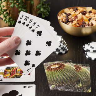 Grote, ronde, geprijsde cactus pokerkaarten