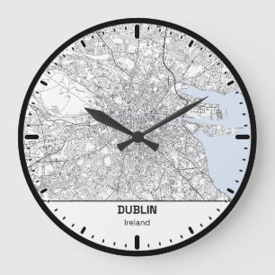 Grote Ronde Klok Dublin Klok Stad Lijn Kunst