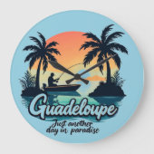 Grote Ronde Klok Guadeloupe Paradijs (Voorkant)