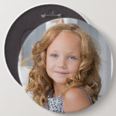 Grote ronde knop met eigen foto button 6,0 cm (Voorkant /achterkant)